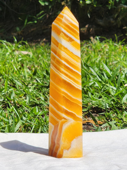 ORANGE CALCITE TOWERS