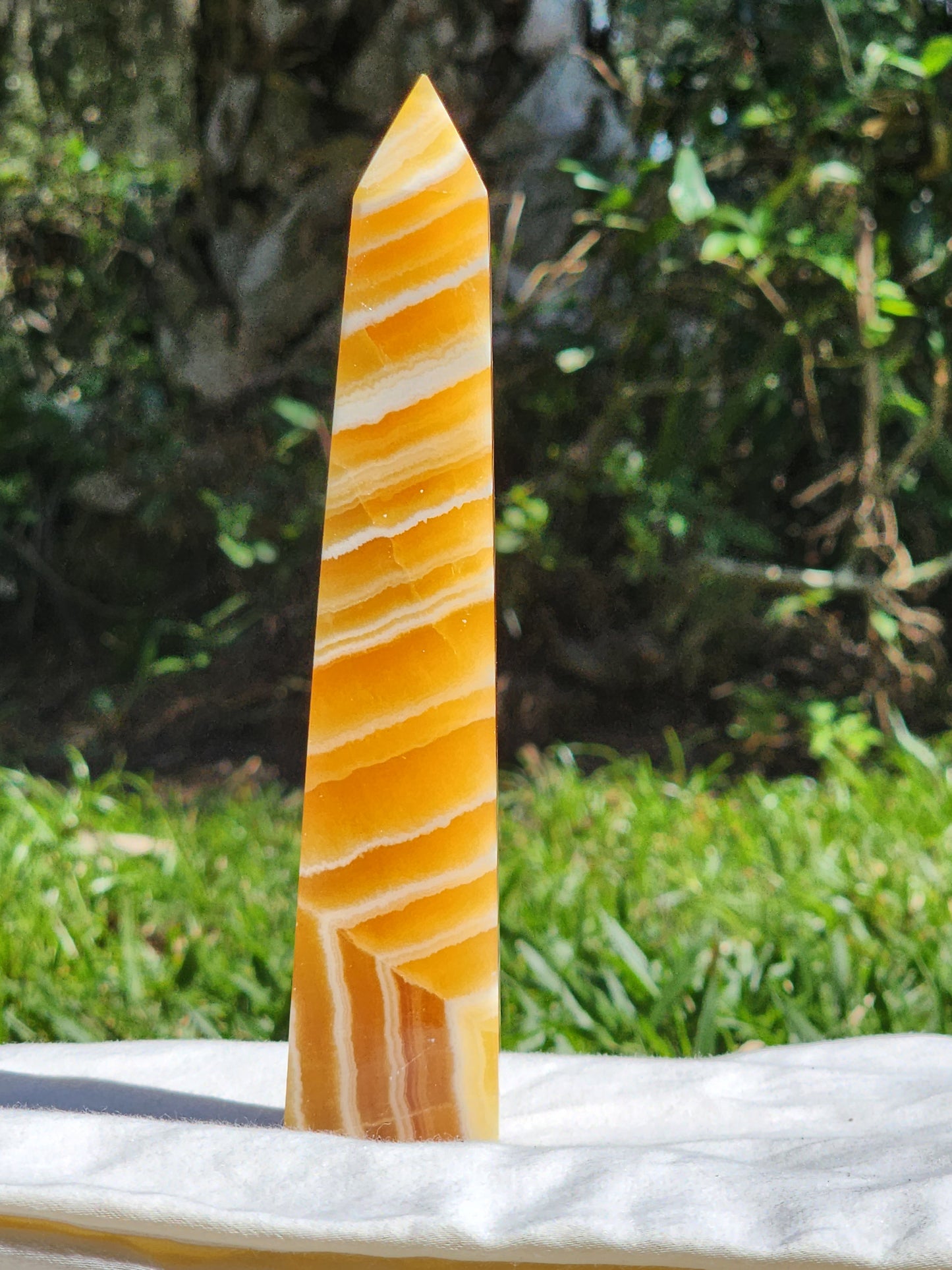 ORANGE CALCITE TOWERS