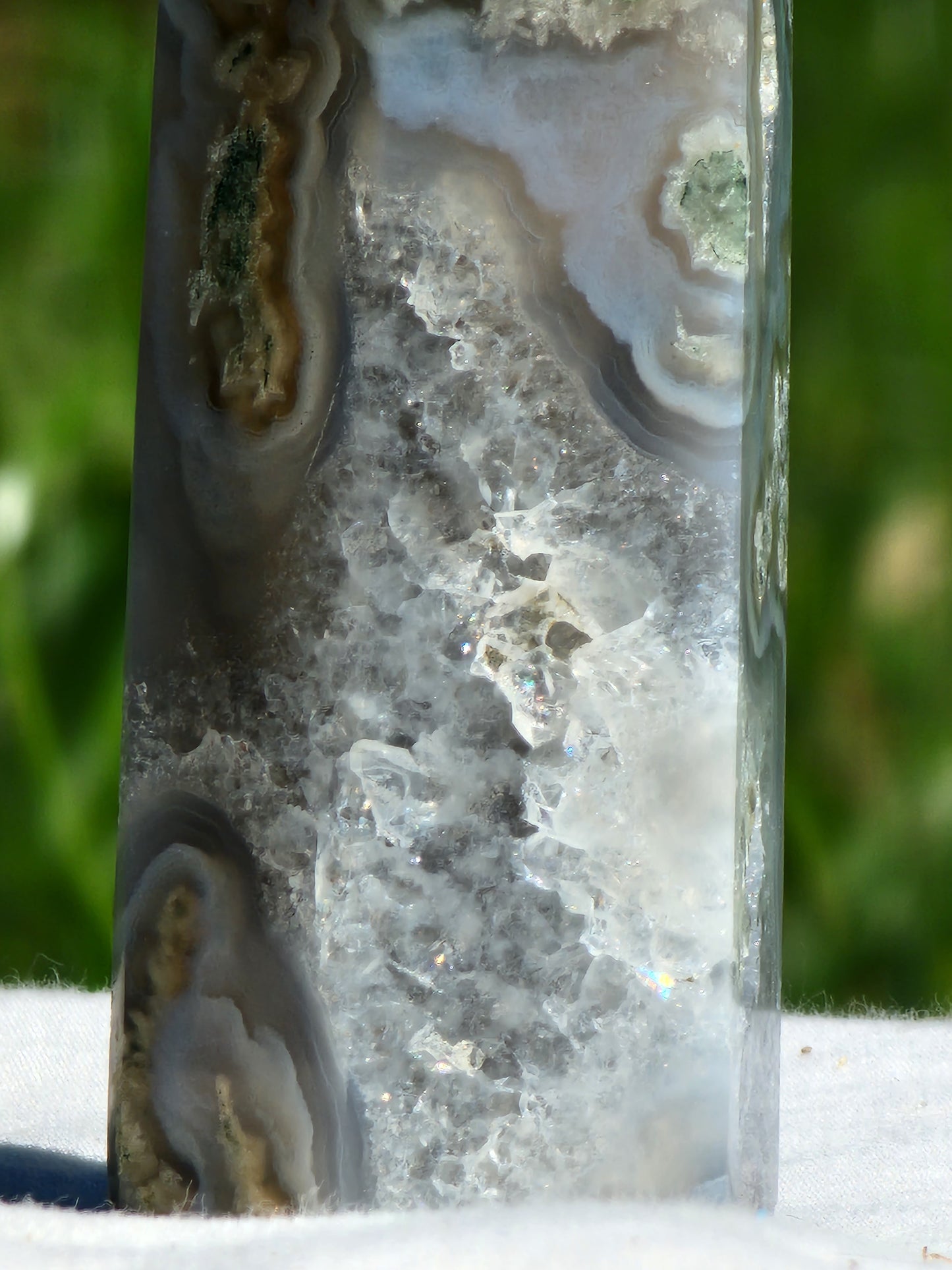 DRUZY MOSS AGATE TOWERS