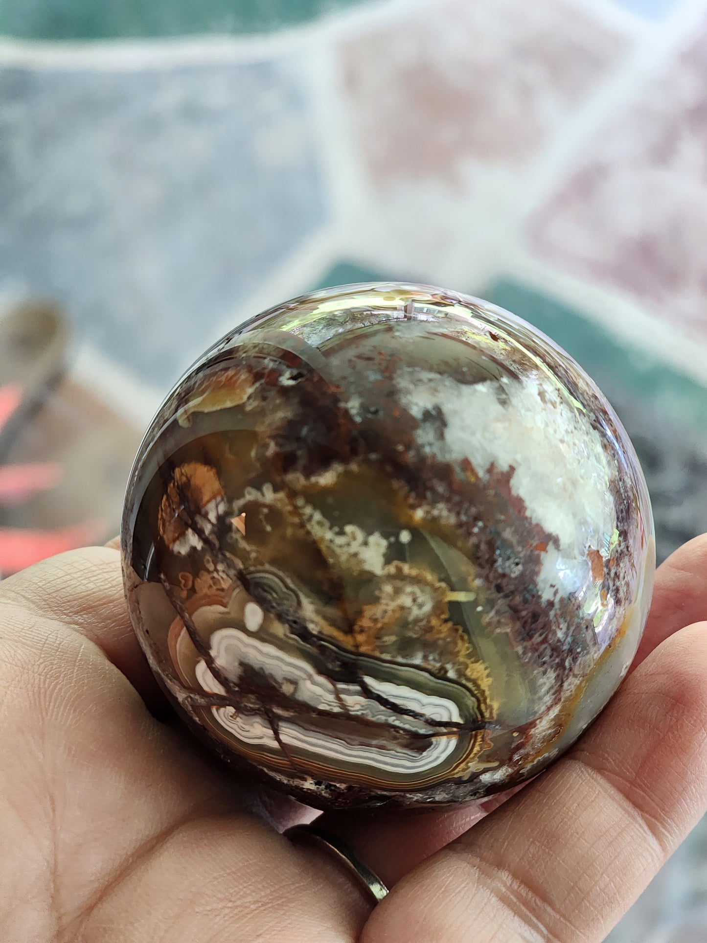 DRUZY MEXICAN AGATE SPHERE