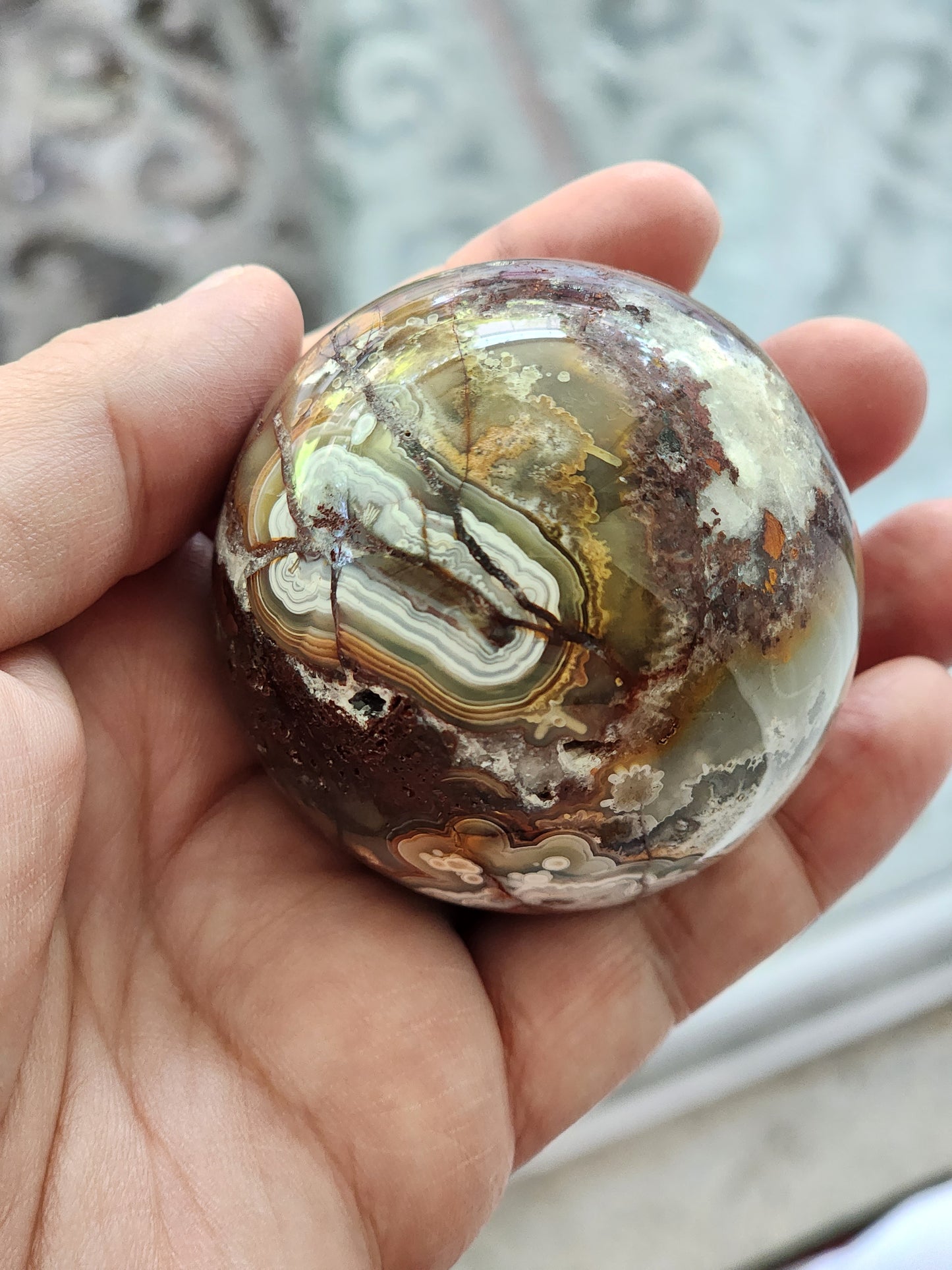 DRUZY MEXICAN AGATE SPHERE