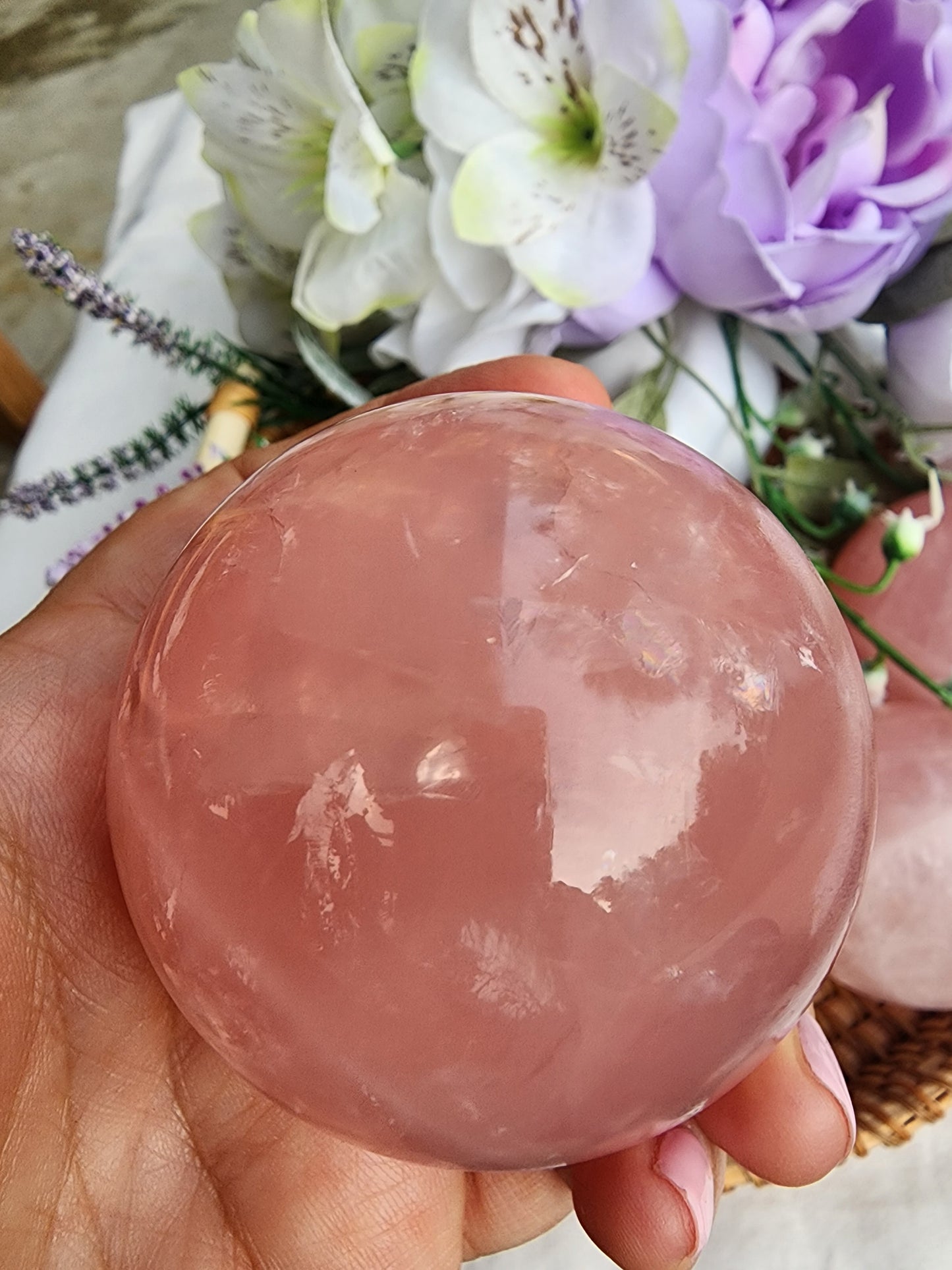 ROSE QUARTZ SPHERE