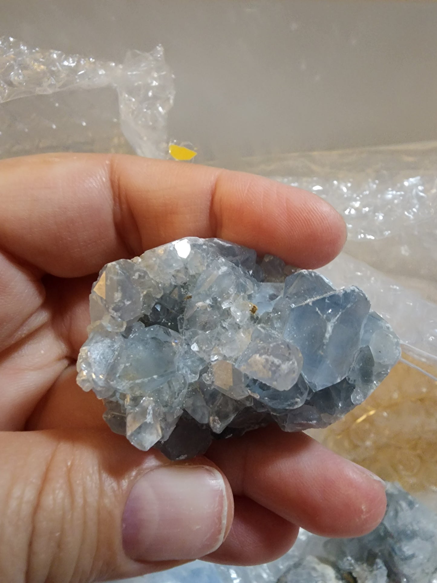 Celestine cluster Pieces