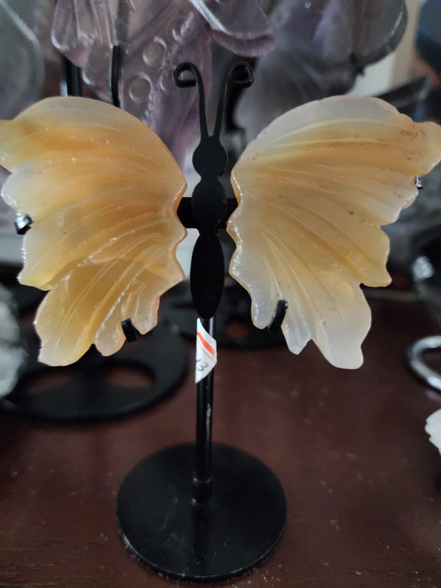 SMALL FLOWER AGATE  BUTTERFLY