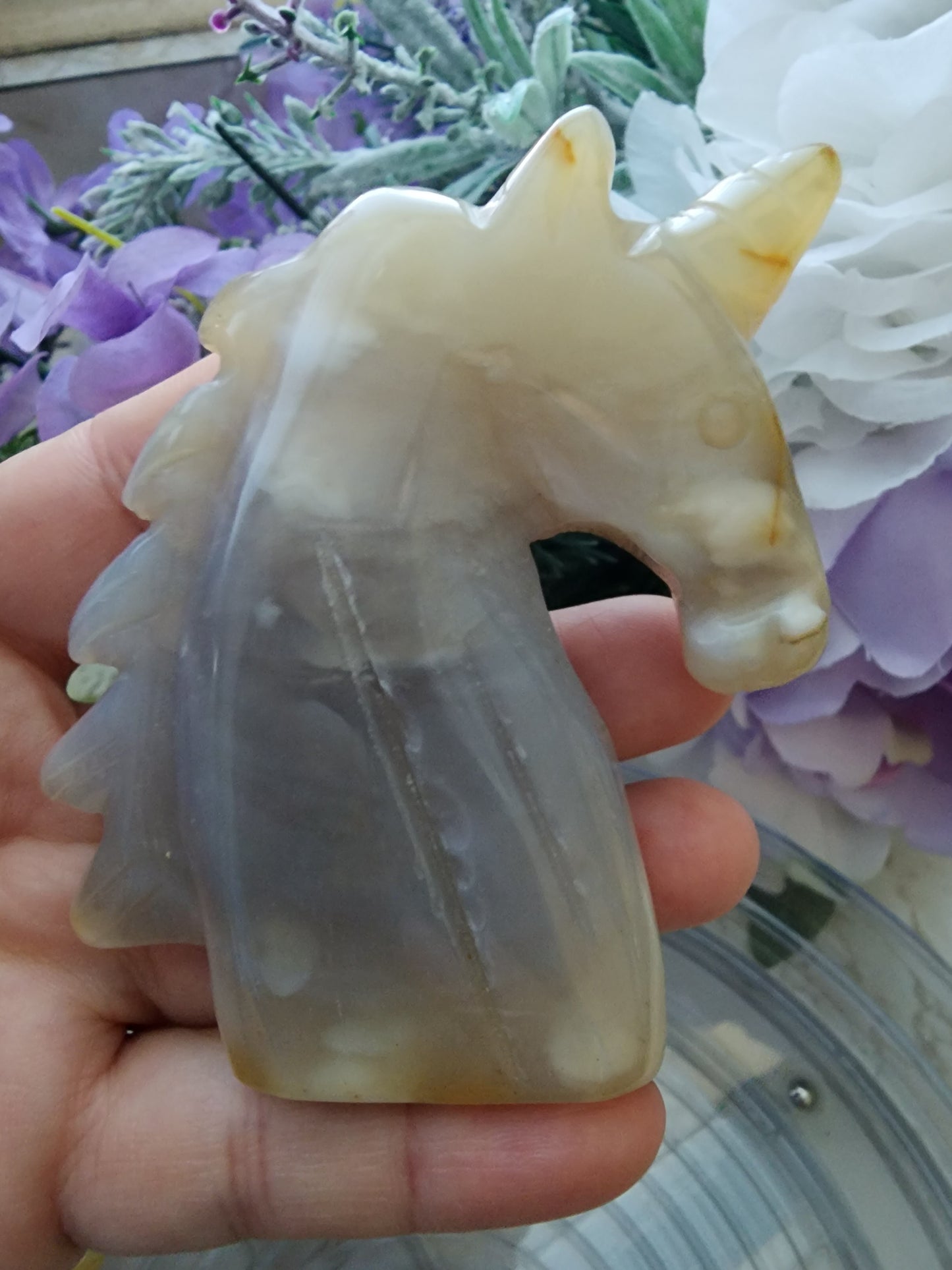 DRUZY AGATE UNICORN