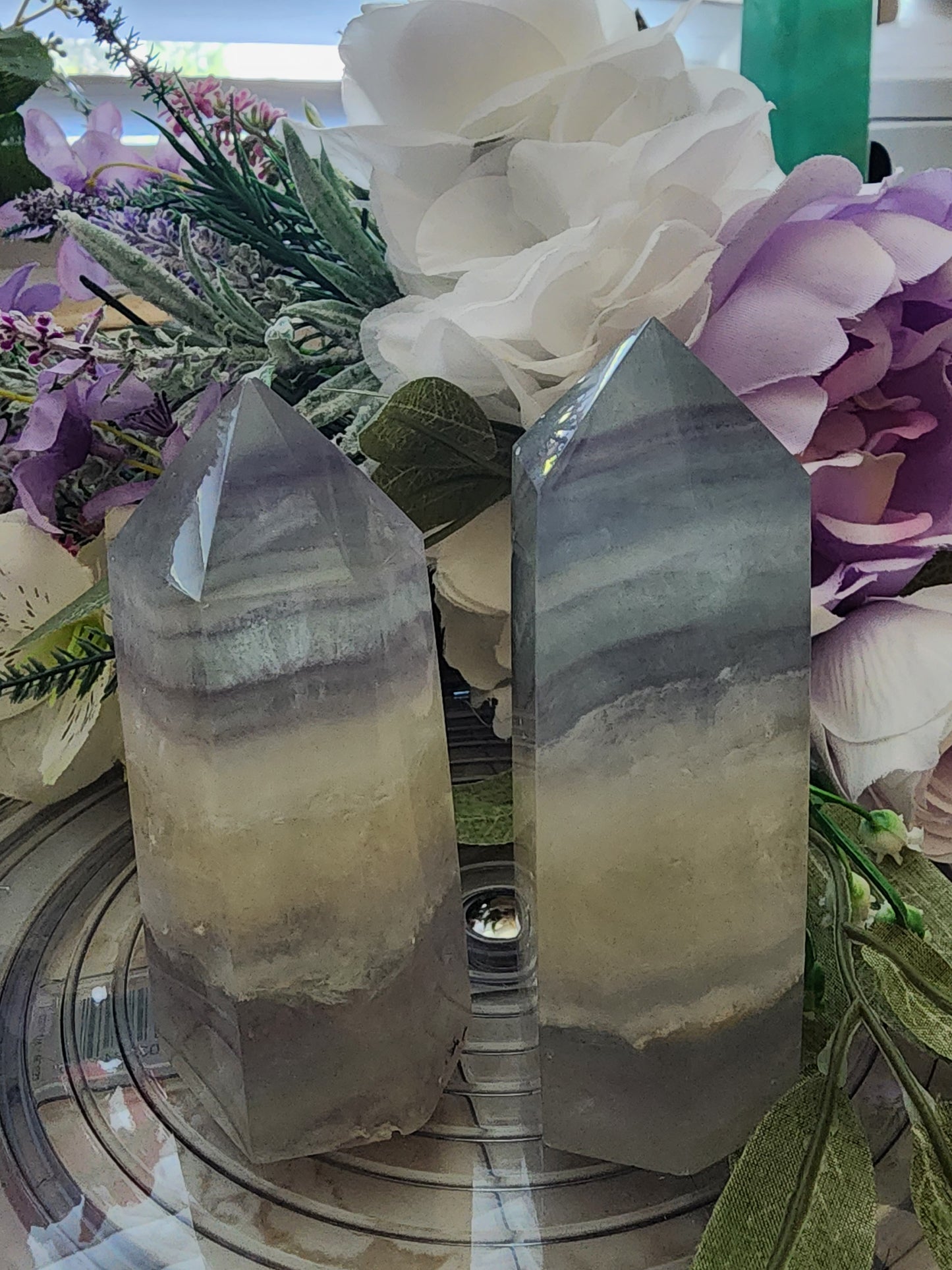 MACAROON FLUORITE TOWERS