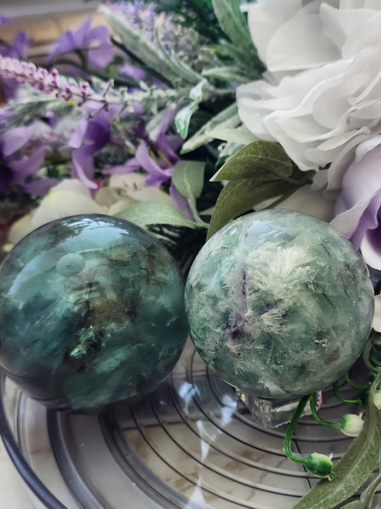 GREEN FLUORITE SPHERE