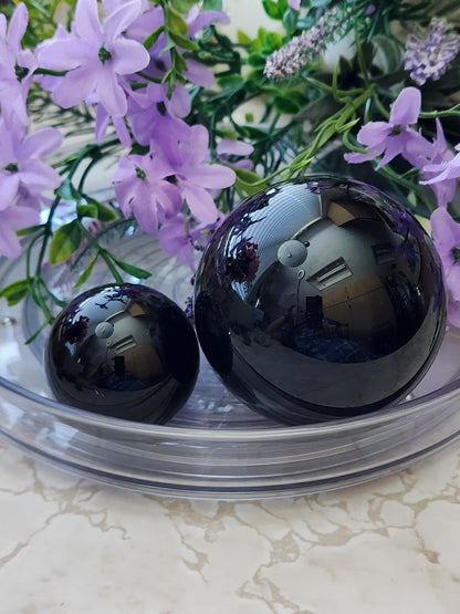 BLACK OBSIDIAN SPHERE