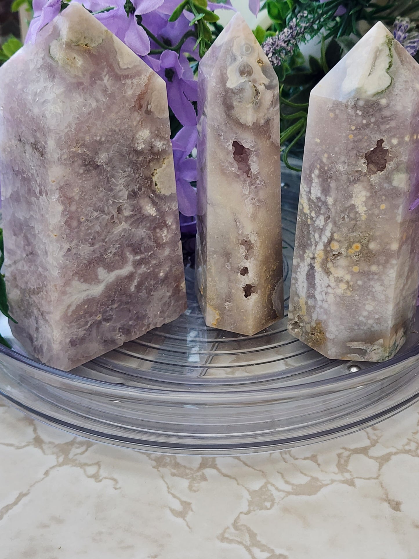 AMETHYST FLOWER AGATE TOWERS