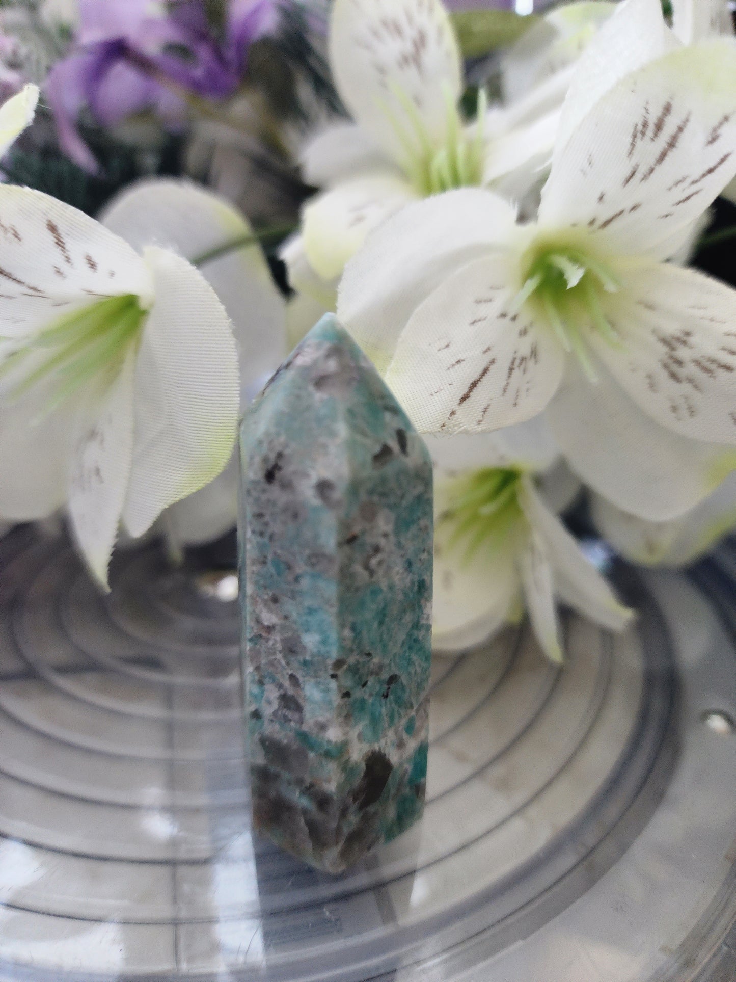 SMOKY AMAZONITE SMALL TOWERS