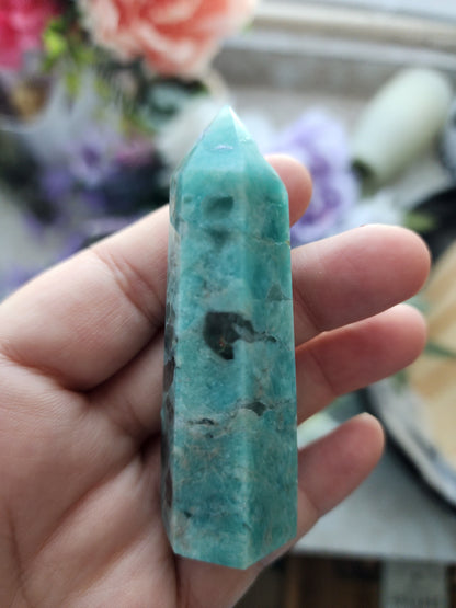 SMOKY AMAZONITE SMALL TOWERS