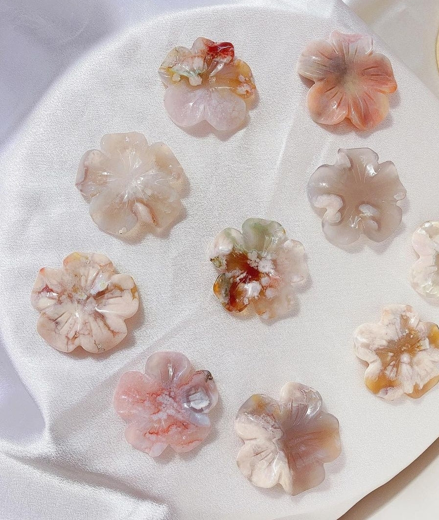 FLOWER AGATE CARVING